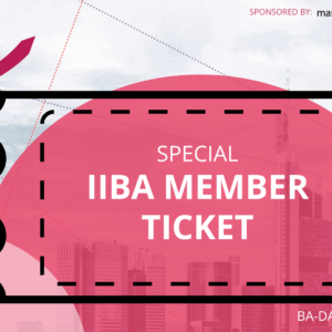 BA-DAY 2025 IIBA Member Session Day Ticket - 199 EUR